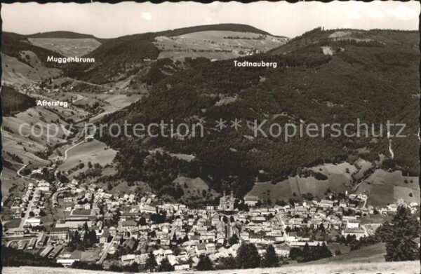 Todtnau Gesamtansicht Luftkurort Wintersportpla