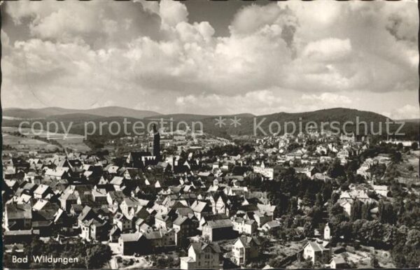 Bad Wildungen Blick über die Stadt