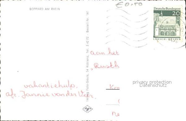Boppard Rhein Gesamtblick Binger Tor Kneippbad Rheins – Bild 2