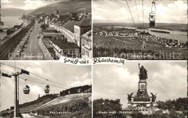 Ruedesheim Rhein Rheinstrasse Kabinenseilbahn Niederwald