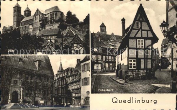 Quedlinburg Finkenherd Altstadt Rathaus Dom
