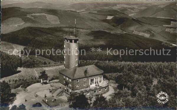 Kirchhundem Aussichtsturm Hohe Bracht Fliegeraufnah