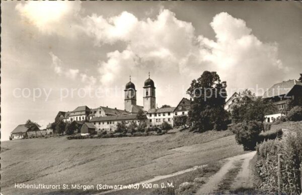 St Maergen Ortsansicht mit Kirche Höhenluftkurort