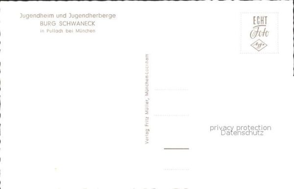 Pullach Isartal Burg Schwaneck Jugendheim Jugendherberg – Bild 2