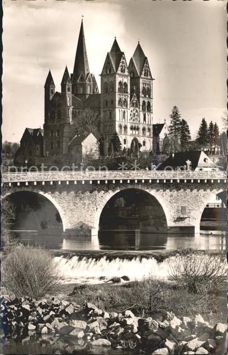 Limburg Lahn Dom mit Brücke