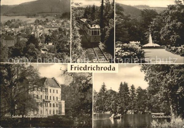 Friedrichroda Total Thüringer Waldbahn Springbrunnen