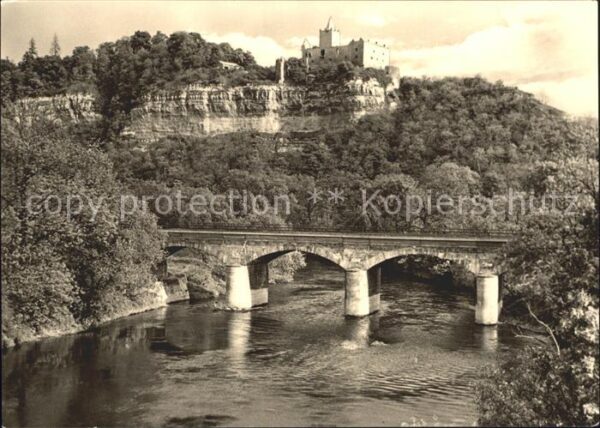 Bad Koesen Rudelsburg Saale Brücke Volkssolbad