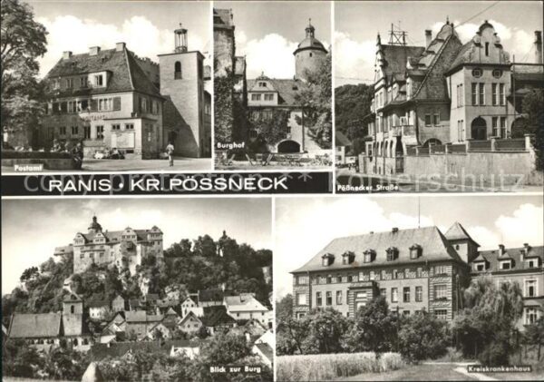 Ranis Postamt Burg Burghof Pössnecker Strasse