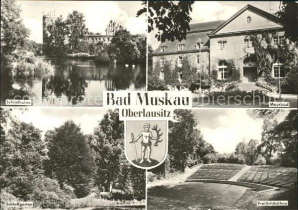 Bad Muskau Oberlausitz Schlossruine Moorbad Freilichtbühne Sch