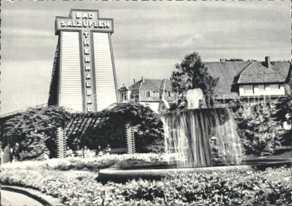 Bad Salzuflen Saline mit Eingang zum Rosengarten Ther