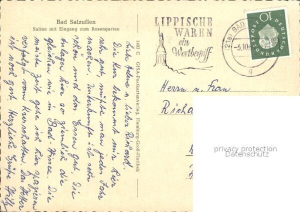 Bad Salzuflen Saline mit Eingang zum Rosengarten Ther – Bild 2