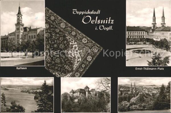 Oelsnitz Vogtland Teppichstadt Rathaus Ernst Thälmann Pla
