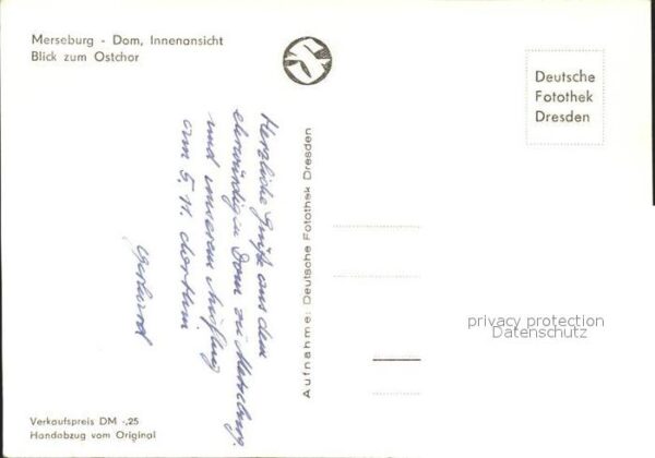 Merseburg Saale Innenansicht Dom Ostchor Altar Kanzel – Bild 2