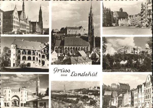 Landshut Isar Teilansichten Sehenswürdigkeiten Kirche