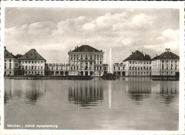 Muenchen Schloss Nymphenburg Fontäne