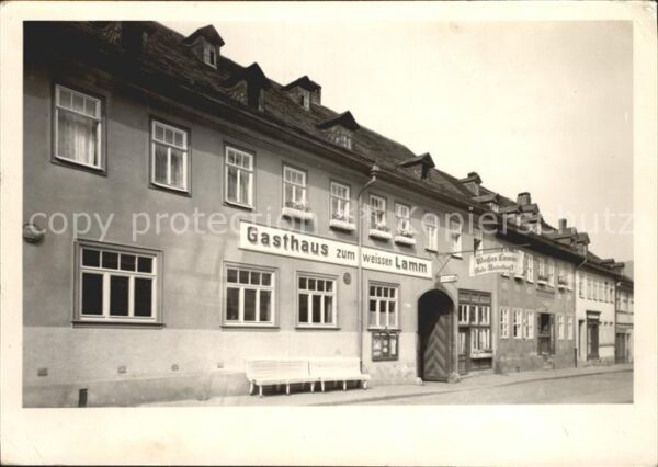 Leutenberg Thueringen Gasthaus zum Weissen Lamm