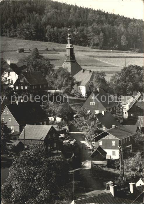 Seiffen Erzgebirge Fliegeraufnahme Dorfpartie Spielzeugdor
