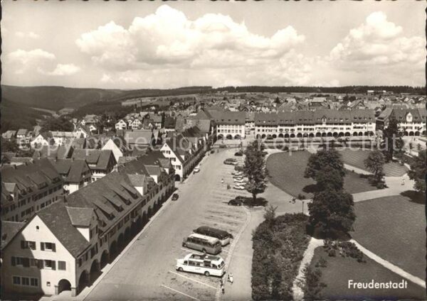 Freudenstadt Fliegeraufnahme Marktplatz