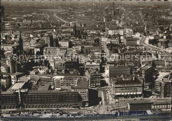 Essen Ruhr Fliegeraufnahme Stadtzentrum