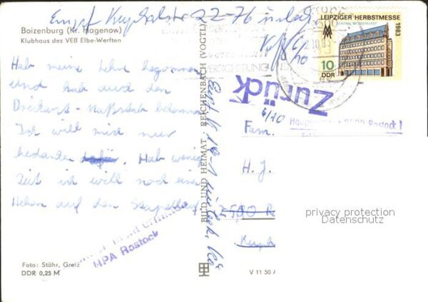 Boizenburg Klubhaus VEB Elbe Werften – Bild 2