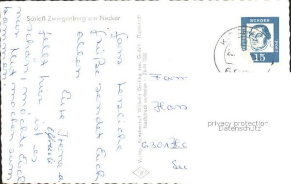Zwingenberg Baden Neckar Schloss Ausflugsdampfer – Bild 2