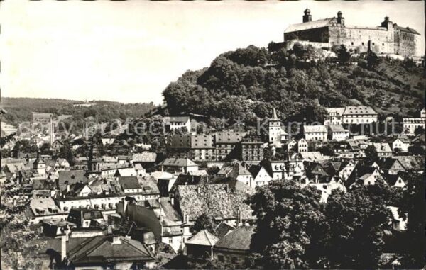 Kulmbach Blick zur Plassenburg
