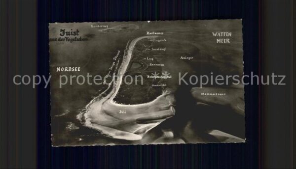 Juist Nordseebad Nordseebad aus der Vogelschau Wattenmee
