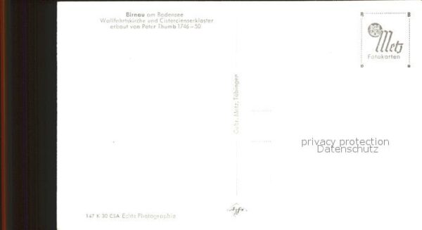 Birnau Wallfahrtskirche Cistercienserkloster P – Bild 2