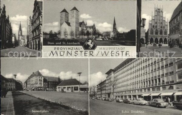 Muenster Westfalen Dom St Lamberti Kirche Rathaus Servatip