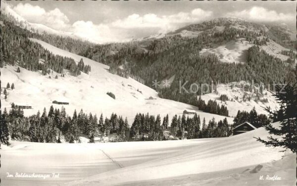 Balderschwang Winterpanorama Balderschwanger Tal Wint