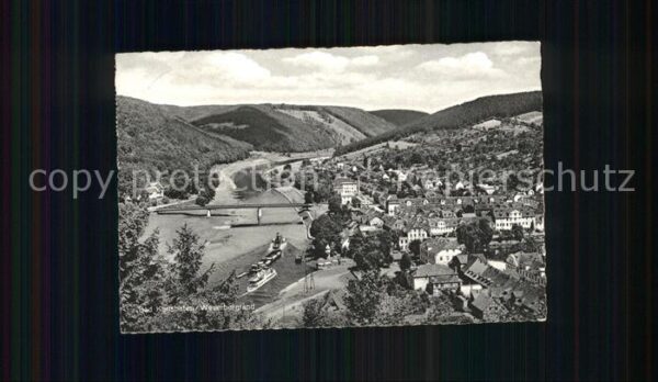 Bad Karlshafen Weser Brücke Panorama Weserbergland