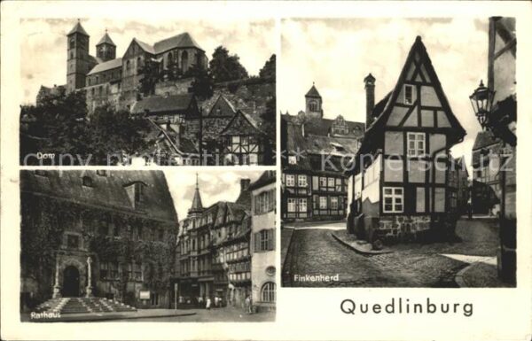 Quedlinburg Finkenherd Dom Rathaus