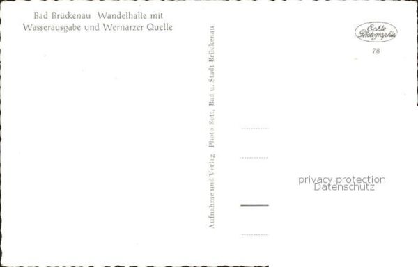 Bad Brueckenau Wandelhalle mit Wasserausgabe Wernarzer – Bild 2