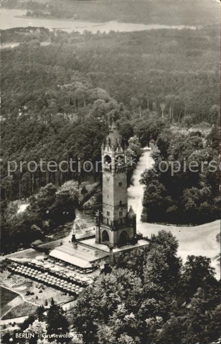 Berlin Grunewaldturm Fliegeraufnahme