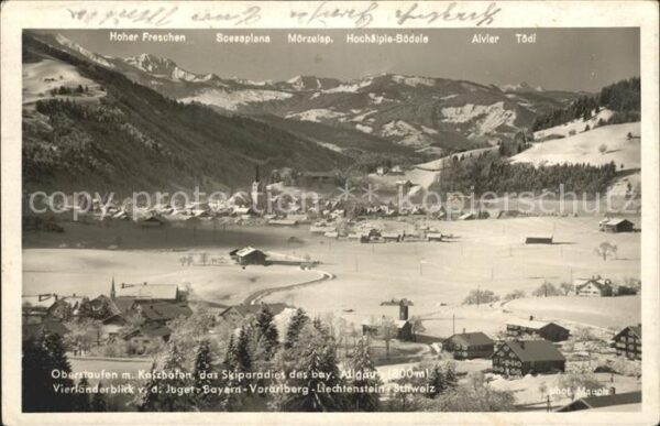 Oberstaufen mit Kalzhofen Panorama Skiparadies Baye
