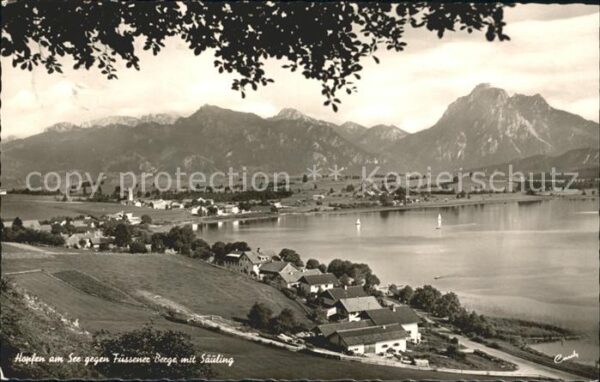 Hopfen See gegen Füssener Berge mit Säuling