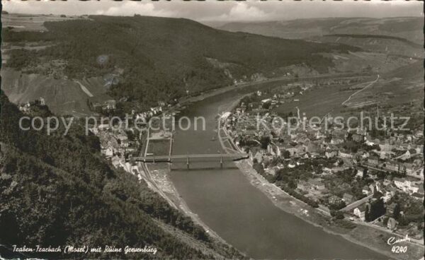 Traben-Trarbach mit Ruine Grevenburg Mosel Brücke Weina