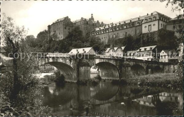 Weilburg Schloss mit Lahnbrücke Luftkurort