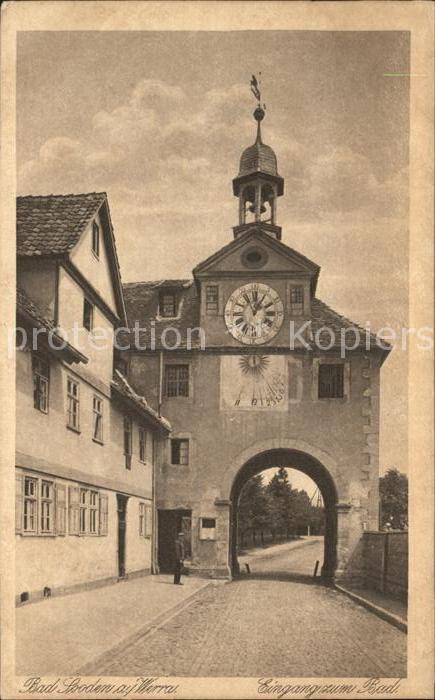 Bad Sooden-Allendorf Eingang zum Bad Altes Tor Kupfertiefdru