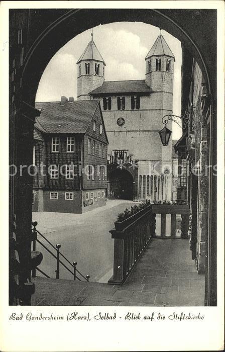 Bad Gandersheim Blick auf die Stiftskirche