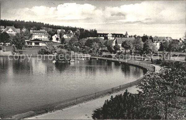 Hahnenklee-Bockswiese Harz Partie am Kurteich Kurort