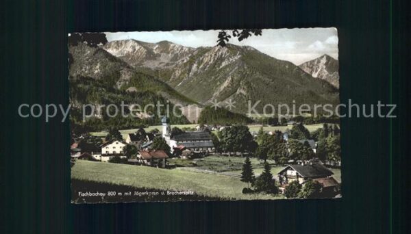 Fischbachau Ortsansicht mit Kirche Jägerkamp Breche
