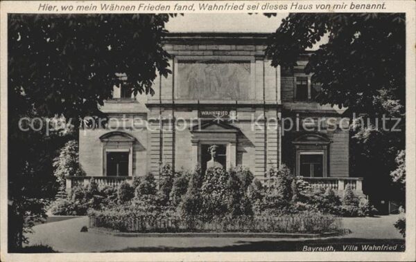 Bayreuth Villa Wahnfried Denkmal Büste