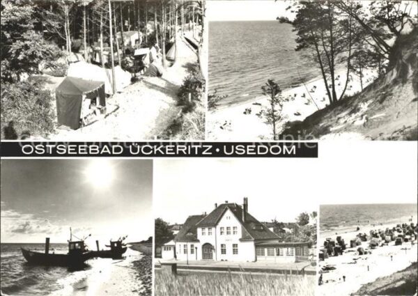 Ueckeritz Usedom Camping Strand Küste Fischkutter Bahnho