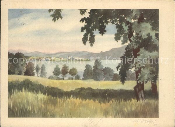 Chiemsee Künstlerkarte Höfer