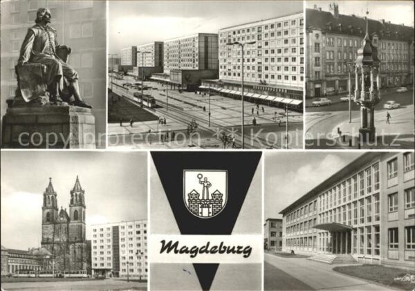 Magdeburg Otto von Guericke Denkmal Karl Marx Str
