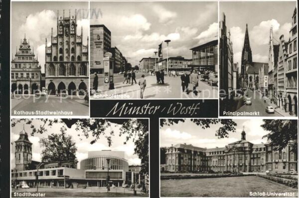 Muenster Westfalen Rathaus Stadtweinhaus Bahnhofstrasse Pr