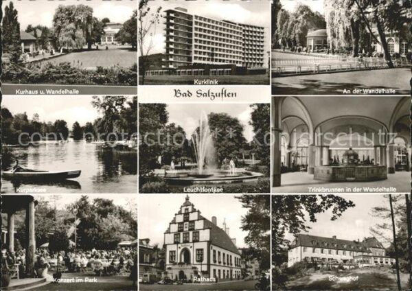Bad Salzuflen Kurhaus Klinik Wandelhalle Fontäne Brun