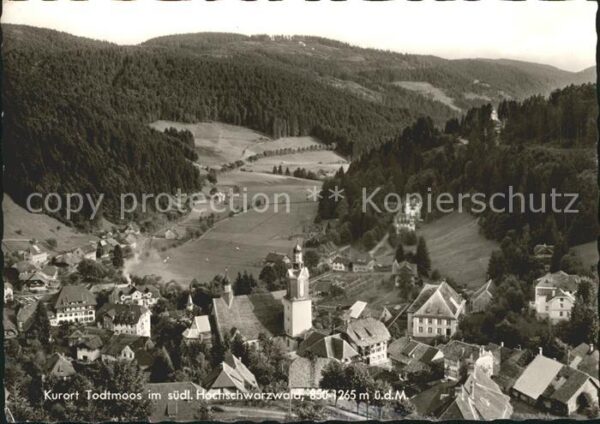Todtmoos Ortsansicht mit Kirche Kurort Schwarzwa