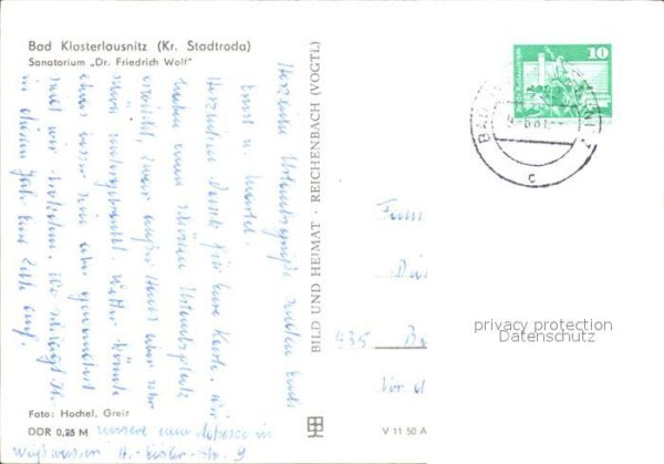 Bad Klosterlausnitz Sanatorium Dr Friedrich Wolf – Bild 2